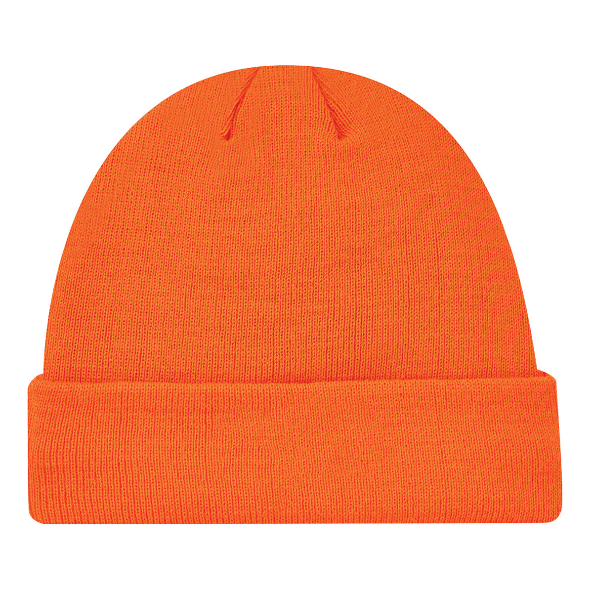 Fleece-Lined Work Toque – Fluorescent Orange (front)