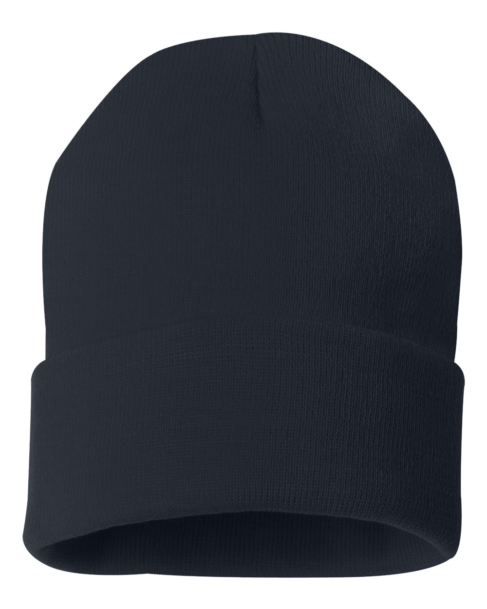 Cuffed Knit Toque – Navy (front)