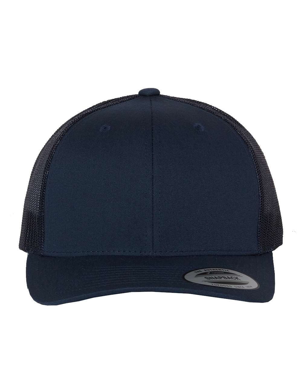 Retro Trucker Hat – Navy (front)
