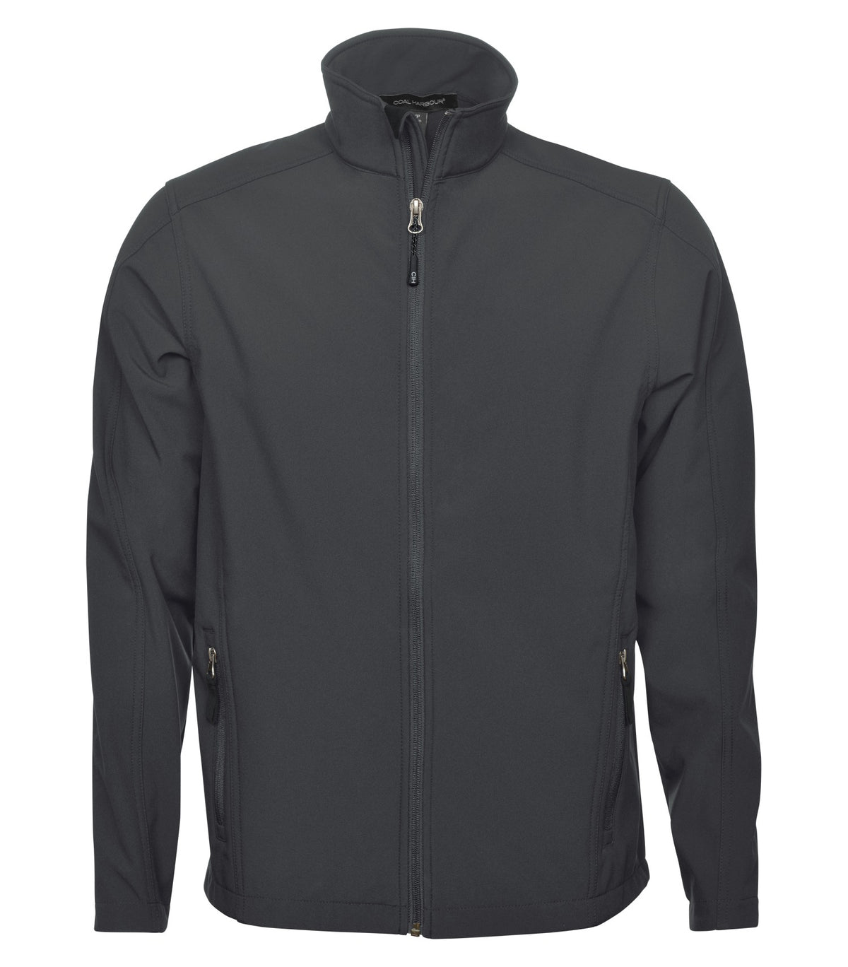 Soft Shell Work Jacket – Graphite (front)