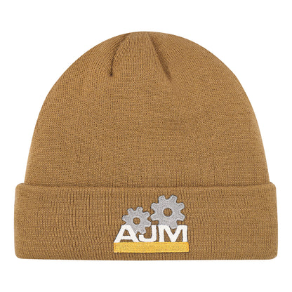 Fleece-Lined Work Toque – Dark Brown (decorated sample)
