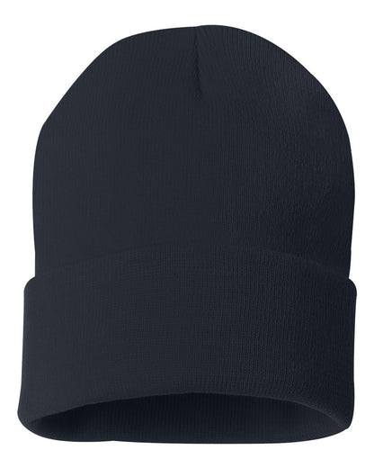 Cuffed Knit Toque – Navy (back)