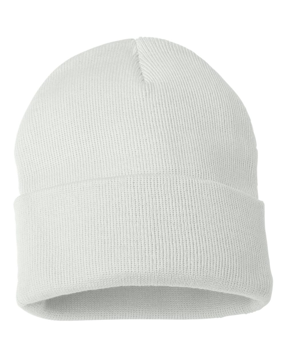 Cuffed Knit Toque – White (back)