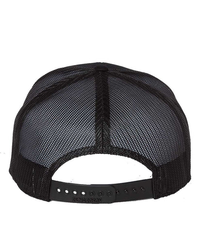 Seven-Panel Trucker Hat – Black (back)