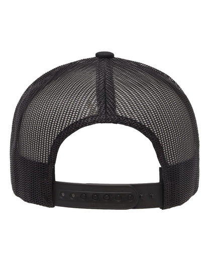 Retro Trucker Hat – Black (back)