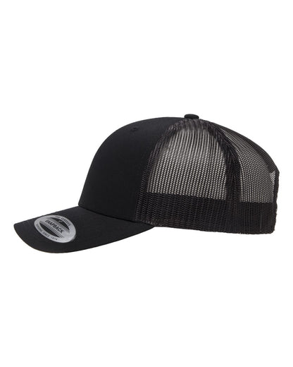 Retro Trucker Hat – Black (side)