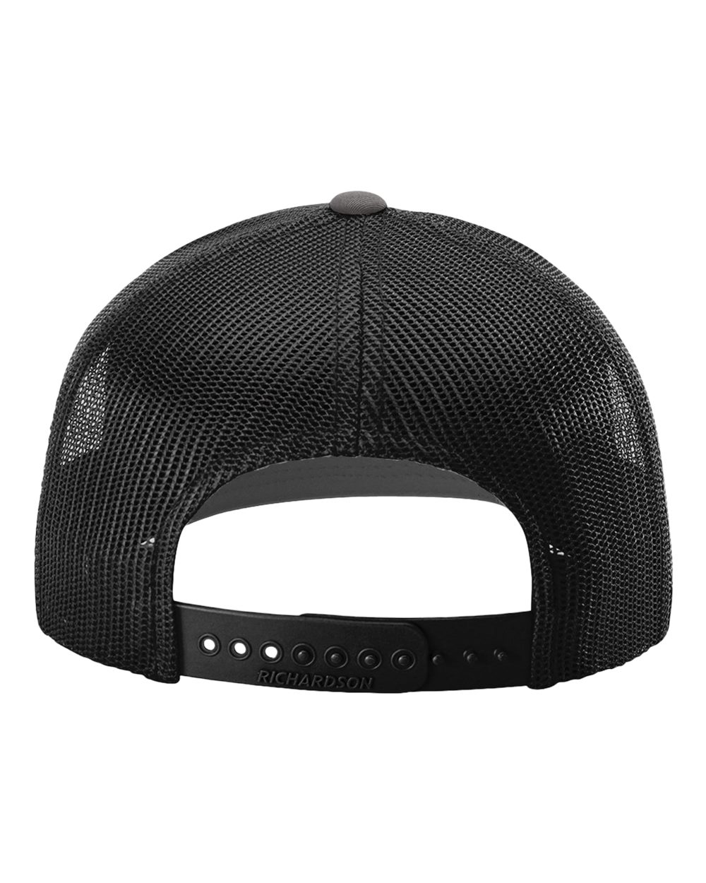Classic Snapback Trucker Hat – Charcoal/Black (back)
