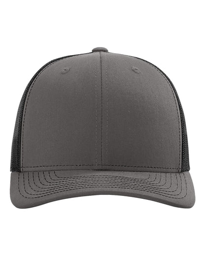 Classic Snapback Trucker Hat – Charcoal/Black (front)