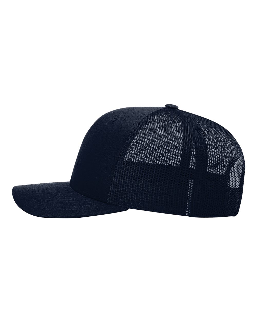 Classic Snapback Trucker Hat – Navy (side)