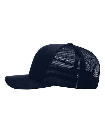 Classic Snapback Trucker Hat – Navy (side)