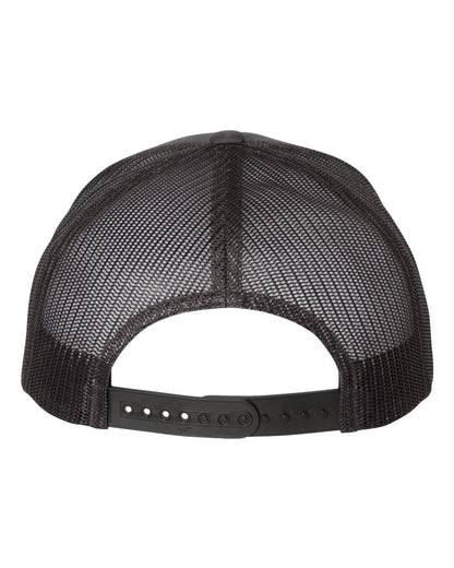 Retro Trucker Hat – Charcoal/Black (back)