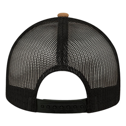 Canvas Trucker Hat – Black (back)