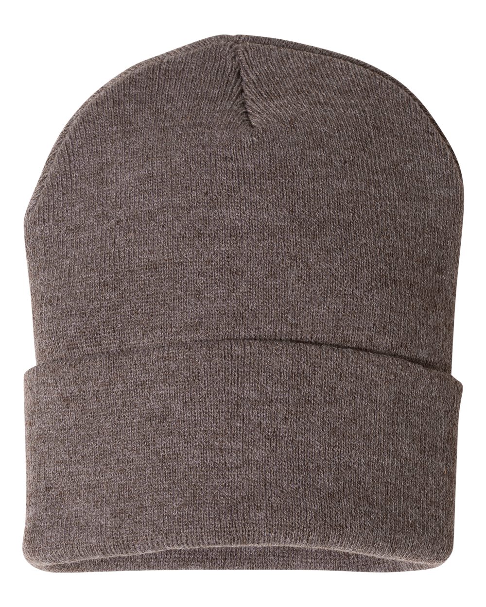 Cuffed Knit Toque – Heather Brown (back)