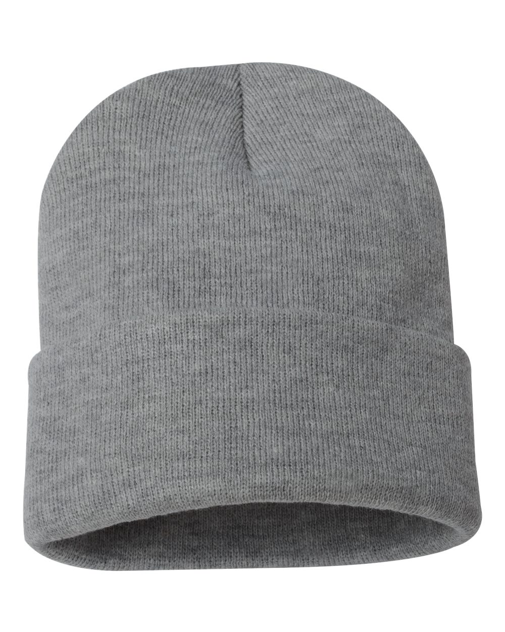 Cuffed Knit Toque – Dark Heather Grey (back)