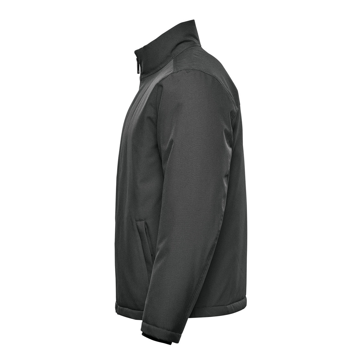 Insulated HD Work Jacket – Granite (left side)