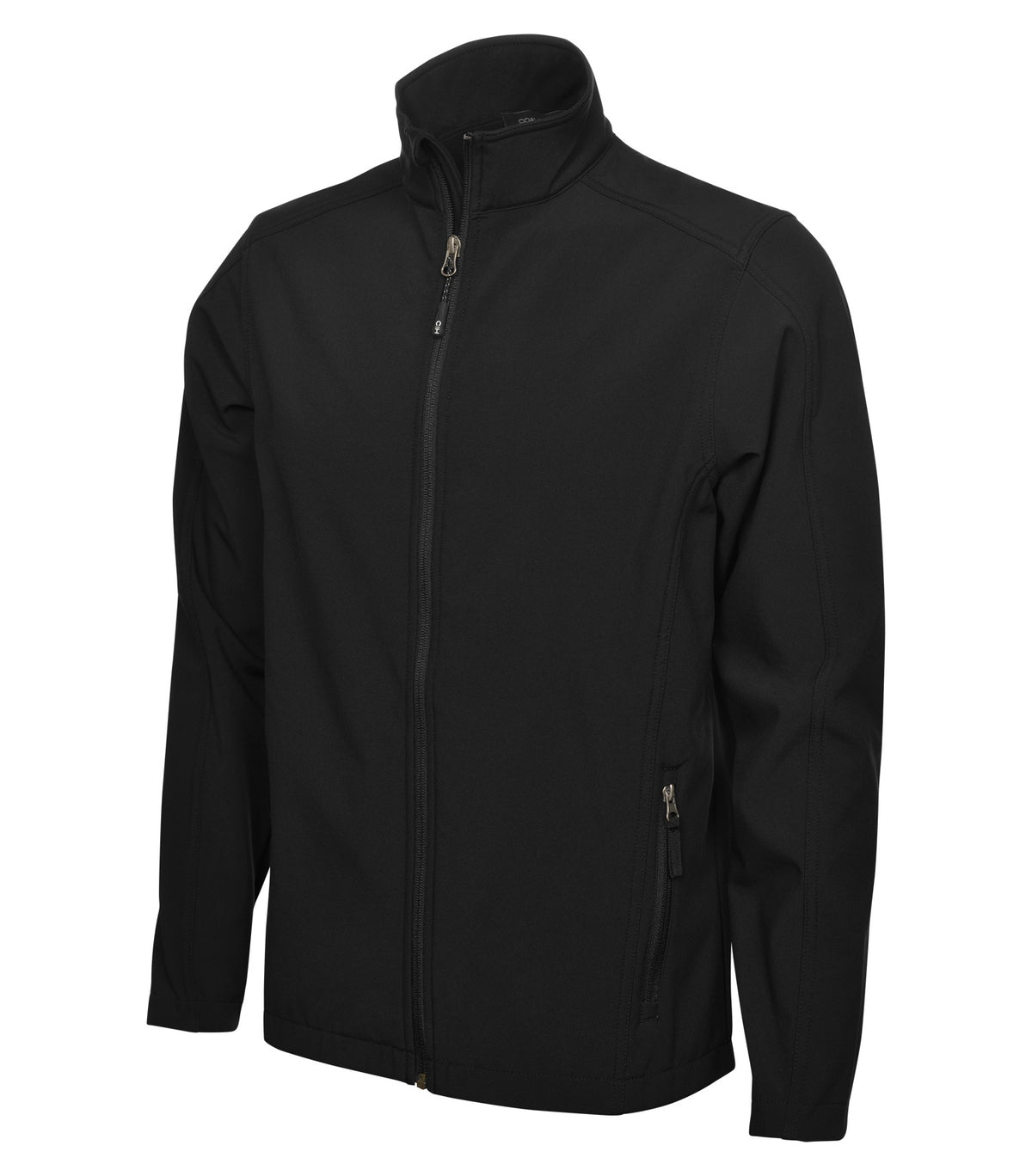 Soft Shell Work Jacket – Black (three-quarter)