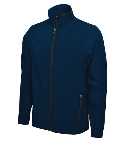 Soft Shell Work Jacket – Midnight Blue (three-quarter)