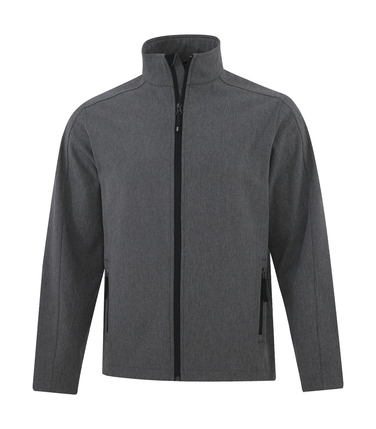 Soft Shell Work Jacket – Pearl Grey Heather (three-quarter)