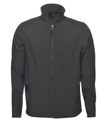 Soft Shell Work Jacket – Graphite (front)