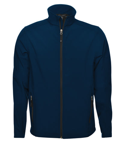 Soft Shell Work Jacket – Midnight Blue (front)