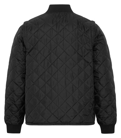 Quilted Freezer Jacket – Black (back)