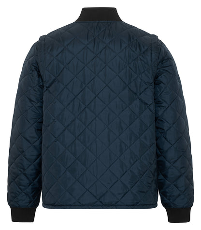 Quilted Freezer Jacket – Dark Navy (back)
