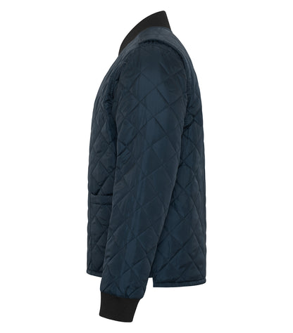 Quilted Freezer Jacket – Dark Navy (side)